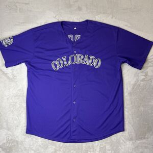 Colorado Rockies CJ Cron #25 Jersey 3XL Purple 30th Anniversary Replica MLB